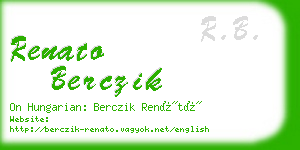 renato berczik business card